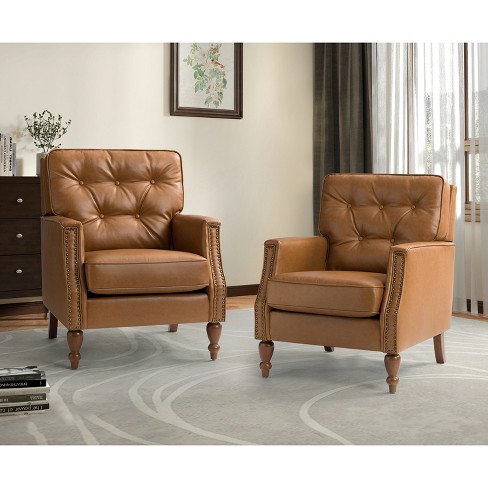 Tan accent chair discount set of 2