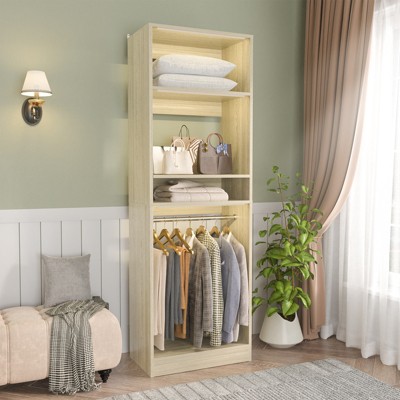 Aheaplus Closet System with 2 Hanging Rods