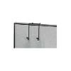 Fellowes Wire Partition Additions Plastic Double Coat Hook Black (75510) 423889 - 3 of 4