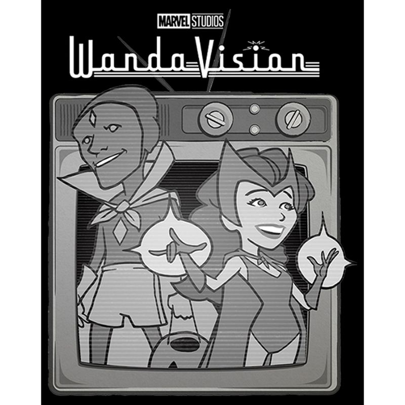 Men's Marvel WandaVision Vintage TV T-Shirt, 2 of 6