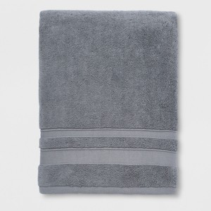 Performance Bath Towel Dark Gray - Threshold