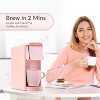 Mecity Mini Single Serve Coffee Maker, K-Cup/Ground Coffee/Tea Compatible, 6-12oz, Auto Shut-Off, 1000W, for Home/RV - 2 of 4