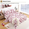 Christmas Bedding Sheet Set, Soft and Breathable Brushed Microfiber Bed Sheets, 16" Deep Pocket, Includes 1 Fitted, 1 Flat, 2 Pillowcases - 4 of 4