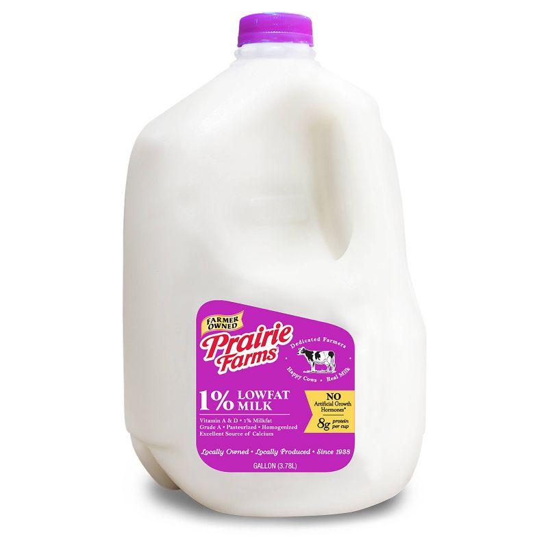 Prairie Farms 1% Milk - 1gal, 1 of 5