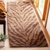 Bohemian BOH224 Hand Knotted Runner Rug  Natural / Black 2'-6" X 8' - Safavieh. - 2 of 4