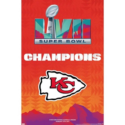 NFL Commemorative Super Bowl LIV - Kansas City Chiefs Champions Poster 