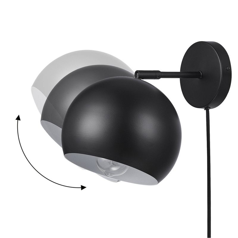 Molly 1-Light Matte Black Wall Sconce - Globe Electric, 5 of 10