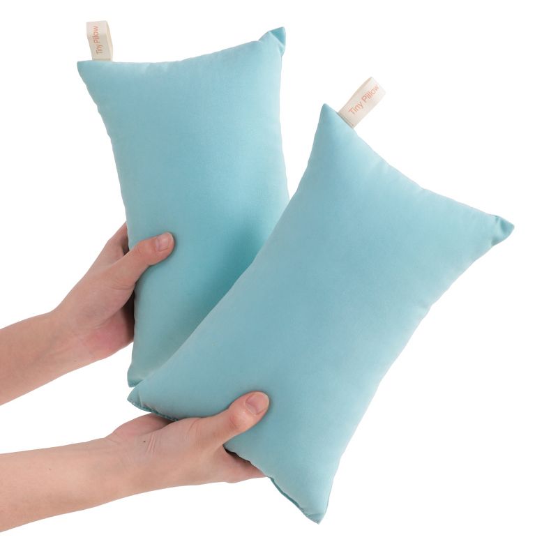 2 Pack Microfiber Tiny Toddler Pillows, 11"x7" Soft Down Alternative Travel Pillows - NTBAY
