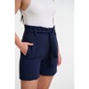 Lafidi Women’s Libbi Hi-Rise Paperbag Shorts with Self Sash Belt and Side & Welt Pockets for a Flowy Yet Tailored Look - 3 of 4