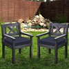 Aoodor Outdoor Chair Cushion 18'' x 19'' Soft and Fade-resistant Polyester, Two Sets of  Ties for High Adaptability, Set of 2 - 2 of 4