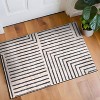 World Rug Gallery Distressed Bohemian Stripes Washable Non Slip Area Rug - 2 of 4