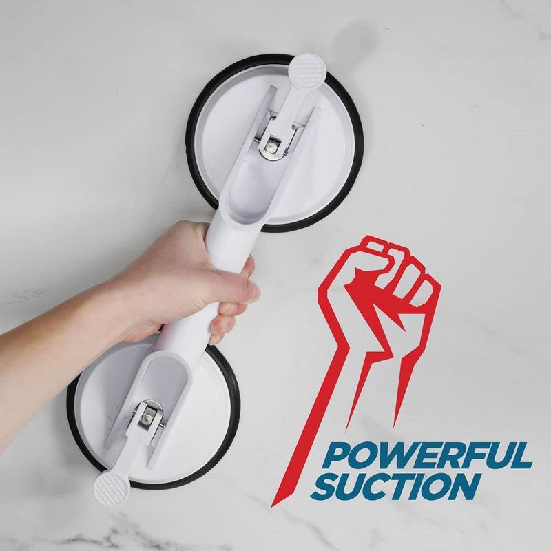 Suction Grab Bar 2 Pack Safety Grab Bar Strong Hold Suction Handle for Bathroom Shower - MedicalKingUsa, 5 of 8