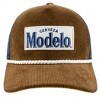 Adult Modelo Logo Tan Corduroy Trucker Hat - 2 of 4