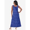 Jessica London Women's Plus Size Stretch Cotton Tank Maxi Dress - 3 of 4