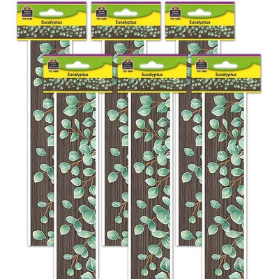 Teacher Created Resources® Eucalyptus Straight Border Trim, 35 Feet Per Pack, 6 Packs