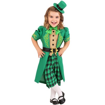 Halloweencostumes.com 2t Charming Leprechaun Toddler's Costume, Orange ...