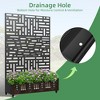 1 Piece Simple Iron Black Outdoor Planting Box with Climbing Frame, Free Splicing - 4 of 4