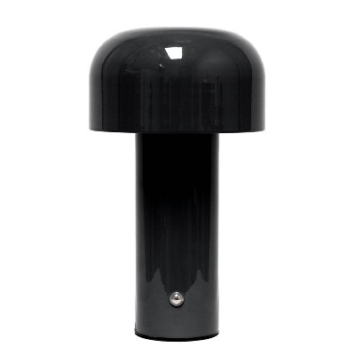Simple Designs 8.26" Mushroom Magic Mini Dome Dimming (Includes LED Light Bulb) Touch Lamp Portable and Rechargeable