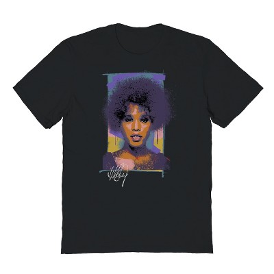 Whitney Houston Men's Street Whitney Short Sleeve Graphic Cotton T-Shirt