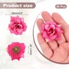 Unique Bargains DIY Crafts Bridal Shower Bouquet Decoration Artificial Roses Head 50 Pcs - 2 of 4
