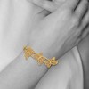 Black Bow Jewelry 14k Yellow Gold Filigree Butterfly Hinged Bangle Bracelet - 3 of 4