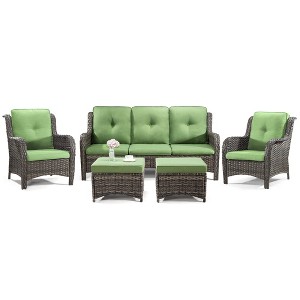 UPTIOT 7 - Person Outdoor Seating Group with Cushions - 1 of 4