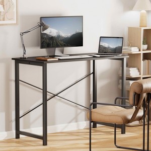 MAYEERTY Home Office Computer Desk Simple Style Study Work Table X Shaped Reinforcement - 1 of 3