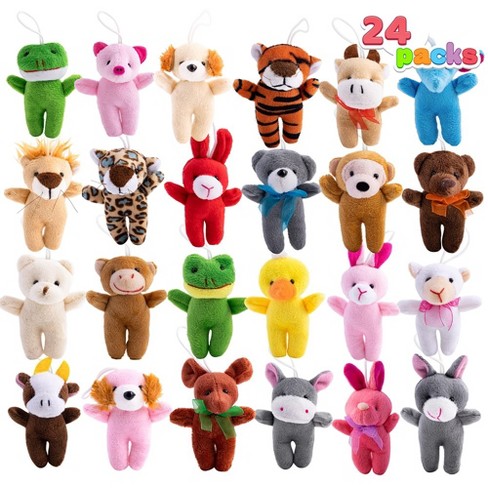 Syncfun 24 Pcs Mini Animal Plush Toy Party Favors, Stuffed Animals ...