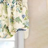 Ellis Curtain Brissac High Quality Room Darkening Natural Color Lined Scallop Window Valance - 70 x 17, Blue - 2 of 4