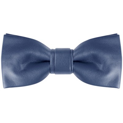 INSPIRE CHIC Elerevyo Men's PU leather Pre-tied Adjustable Bow Tie