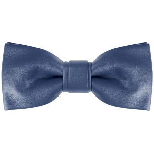 INSPIRE CHIC Elerevyo Men's PU leather Pre-tied Adjustable Bow Tie - 1 of 4