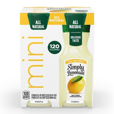 Simply Mini Lemonade - 4ct/8 fl oz Bottles