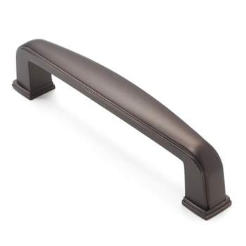 Cauldham Solid Kitchen Cabinet Handles (3-3/4" Hole Centers) - Drawer/Door Hardware - Style T765 - Oil Rubbed Bronze