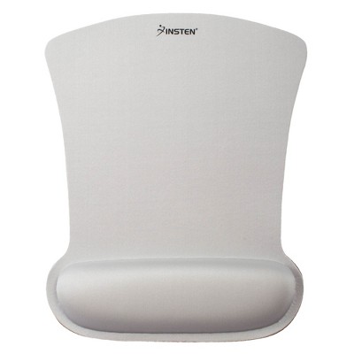 Insten Mouse Pad with Wrist Support Rest, Ergonomic Support Cushion, Easy Typing & Plain Relief, Trapeziod, 10 x 8 inches