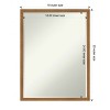 Amanti Art Carlisle Narrow Petite Bevel Wood Bathroom Wall Mirror - 4 of 4