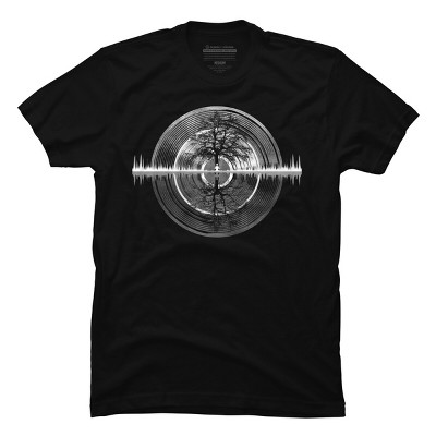 Men's Design By Humans Nature Sounds Night Oak Tree By Maryedenoa T-Shirt
