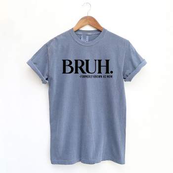 Simply Sage Market Women's Bruh Formerly Mom Short Sleeve Garment Dyed Tee