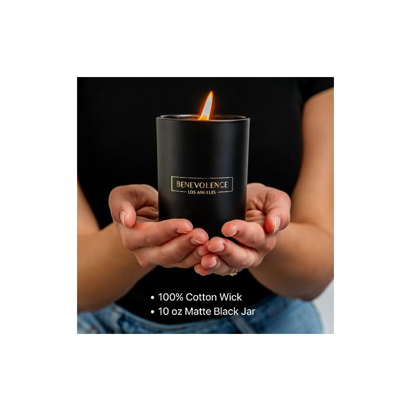 Benevolence LA  Black Wax  Scented Candle, 5 of 8