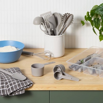 Kitchen Utensil Set Gray - Room Essentials™