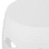 Vynxaria Large Metal End Table ¨C Modern Iron Cut Design for Chic Spaces - 4 of 4