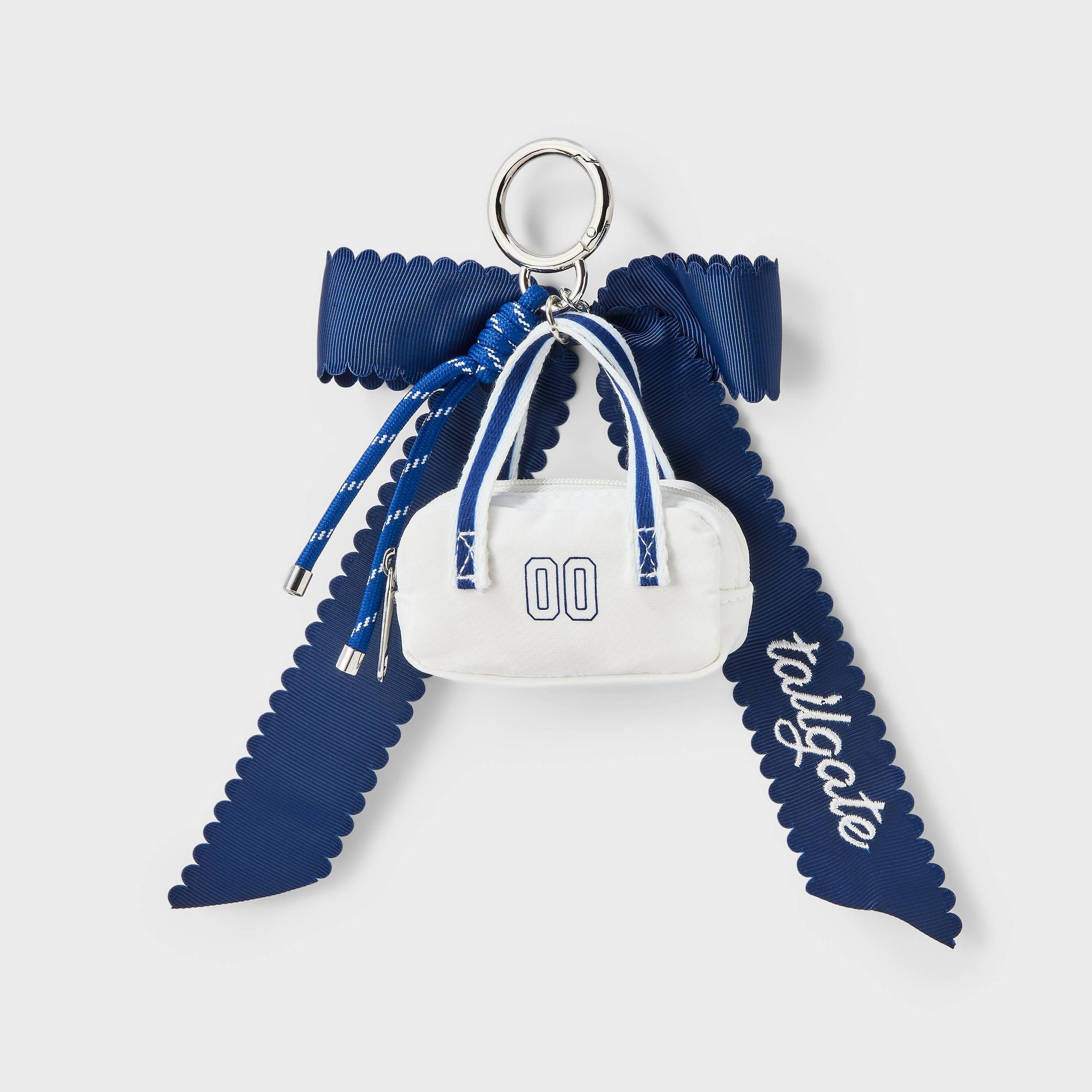 Game Day Tailgate Bow & Duffle Bag Charm - Wild Fable™ Navy Blue