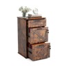 Karl Home 3-Drawer Brown Particle Board 17.72in. W Vertical File Cabinet - 2 of 4
