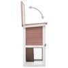 vidaXL Outdoor Rabbit Hutch 1 Door Brown Wood - 4 of 4