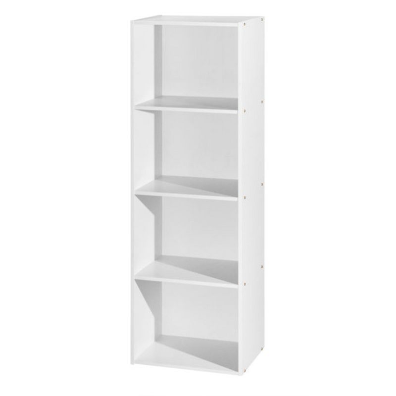 Hodedah 12 x 16 x 47 Inch 4 Shelf Bookcase and Office Organizer Solution for Living Room, Bedroom, Office, or Nursery, 1 of 6