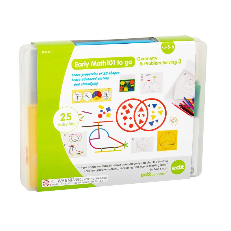 Edx Education Early Math101 to Go Kit, Geometry & Problem Solving, Ages 5-6, 1 of 6