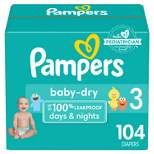 Pampers Baby Dry Diapers - (Select Size and Count)
