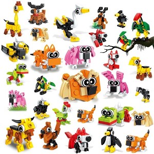 Hogokids Party Favors for Kids 20 Pack, Animal Building Blocks Stocking Stuffers for Kids Aged 3+ - 1 of 4