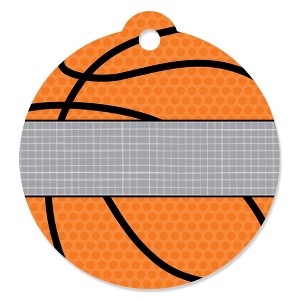 Big Dot of Happiness Nothin' but Net - Basketball - Baby Shower or Birthday Party Favor Gift Tags (Set of 20) - 1 of 4