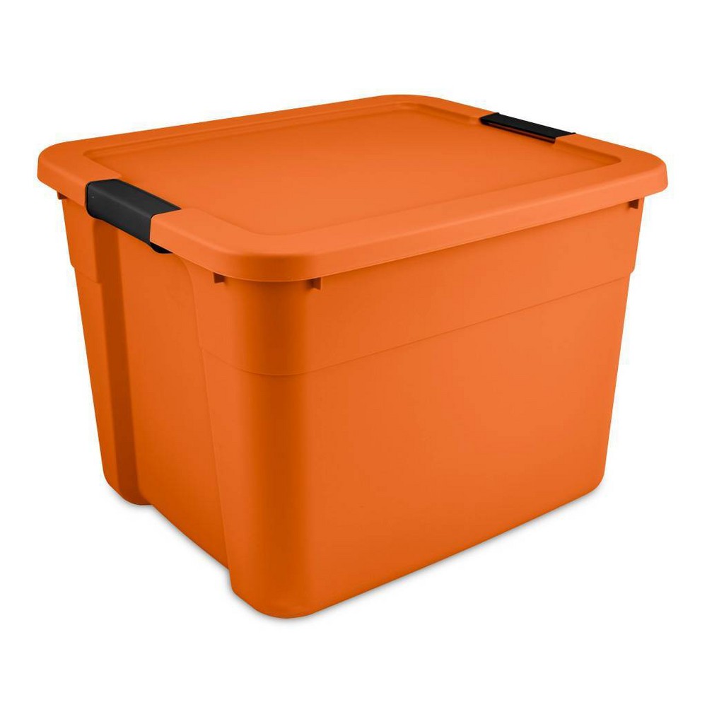 20gal Latching Storage Tote Orange - Brightroom™