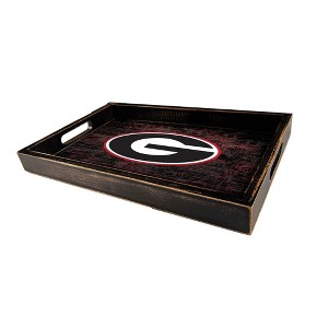 NCAA Georgia Bulldogs Distressed Tray - 1 of 3